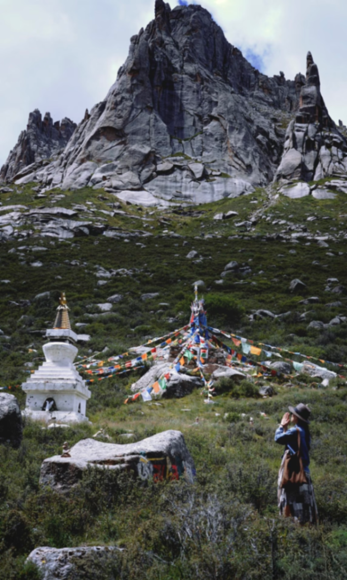 Follow the prayer flags up the mountains